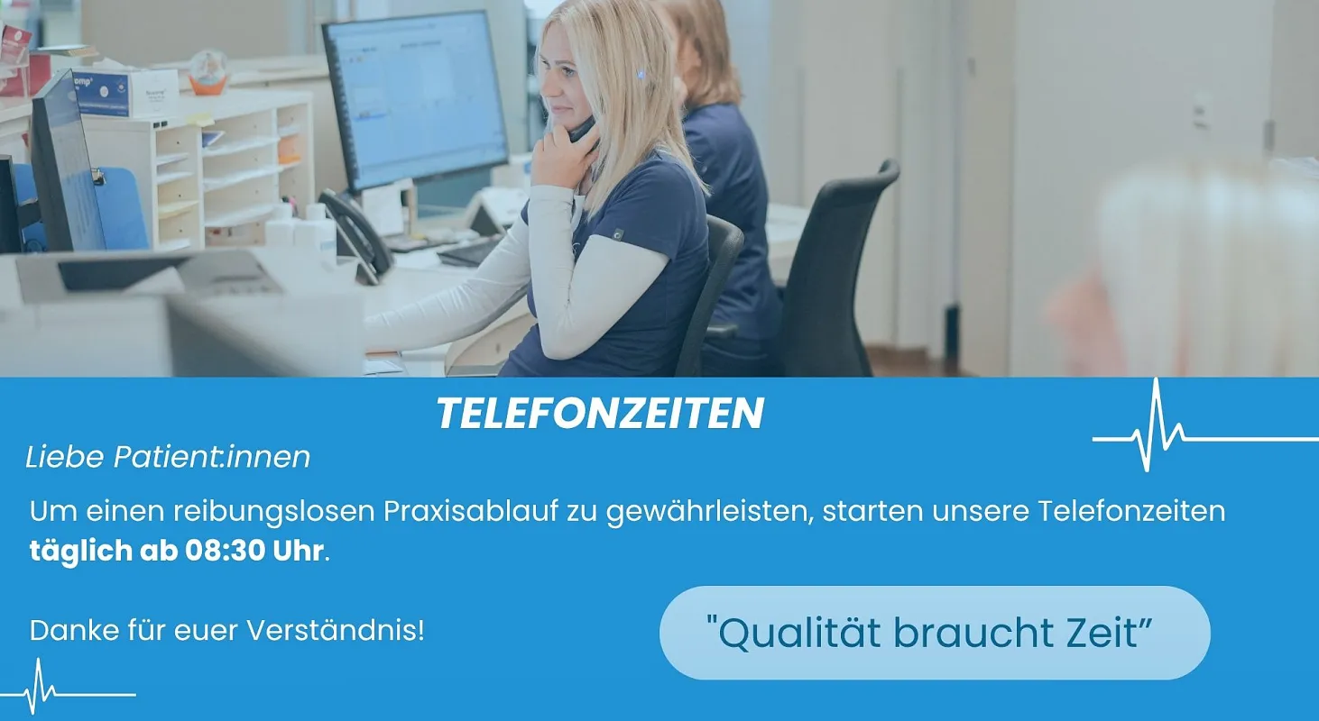 Telefonzeiten für Bildschirm